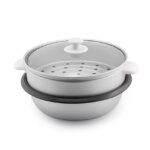 Noi-lau-dien-Elmich-EL-3566 3.5L-3 Lòng nồi và vỉ hấp nhẹ, dễ thao tác