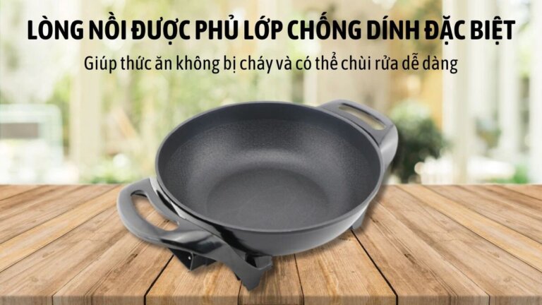 Nồi lẩu điện Elmich EPE-3609 4L 3 Lòng nồi chống dính đặc biệt