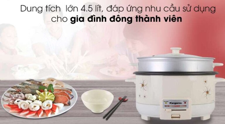 Nồi lẩu điện Kangaroo KG272 4.5L 7 Noi lau dien Kangaroo KG272 4.5L 3