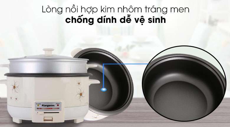 Nồi lẩu điện Kangaroo KG272 4.5L 12 Noi lau dien Kangaroo KG272 4.5L 5