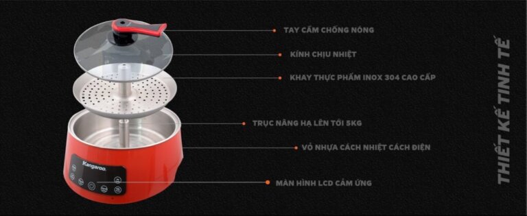Nồi lẩu điện Kangaroo KG279 5L 5 Noi lau dien Kangaroo KG279 5L 4