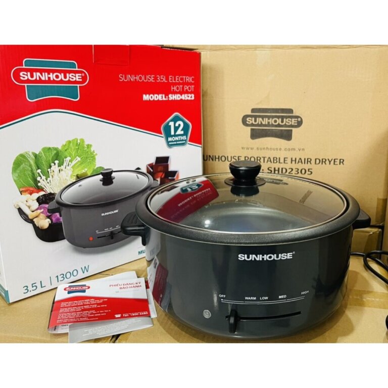 Nồi lẩu điện Sunhouse SHD4523 3.5L 8 Noi lau dien Sunhouse SHD4523 3.5L 2