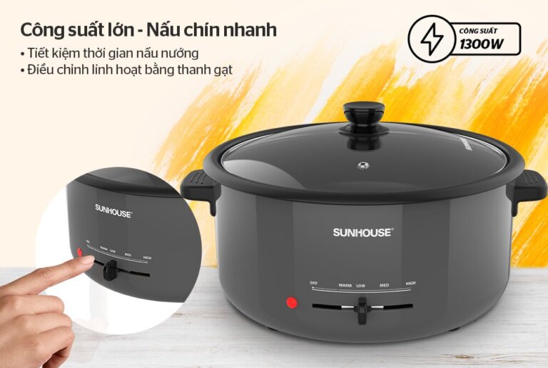 Nồi lẩu điện Sunhouse SHD4523 3.5L 2 Noi lau dien Sunhouse SHD4523 3.5L 6