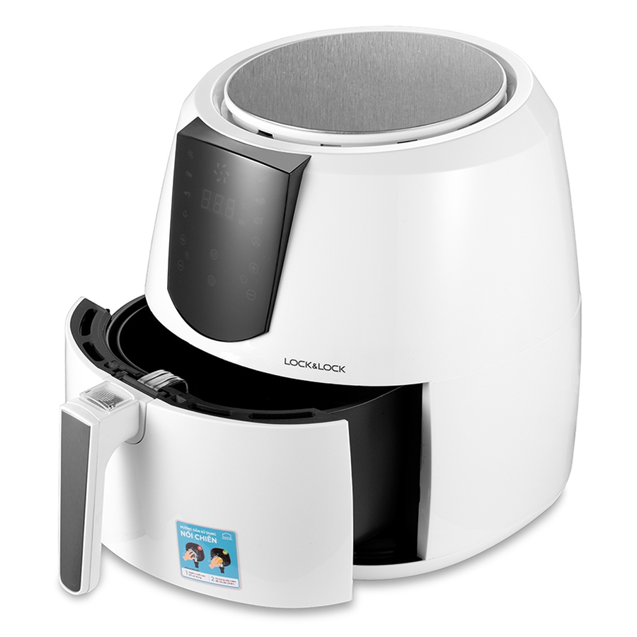 Tìm hiểu nồi chiên không dầu Lock&Lock loại nào tốt? 2 Nồi chiên không dầu Lock&Lock EJF357WHT 5.2 lít