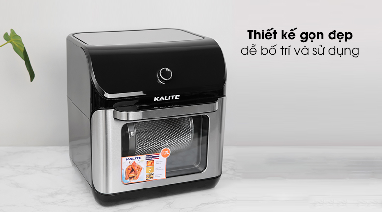 Nồi chiên không dầu Kalite Q12 được thiết kế gọn đẹp, dễ sử dụng 