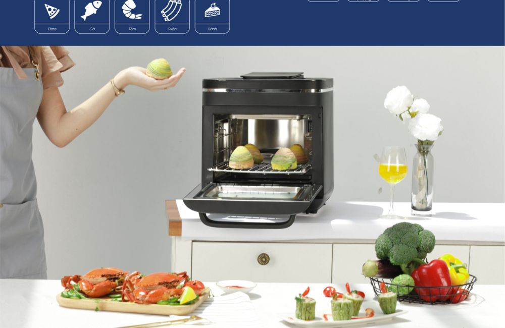 Nồi chiên hơi nước có thể thực hiện nhiều chức năng nấu