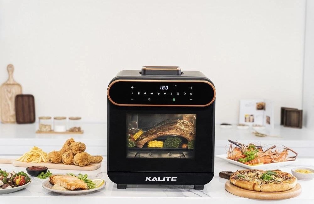 NỒI CHIÊN HƠI NƯỚC KALITE STEAM PRO 6 Nồi chiên hơi nước Kalite có thể chiên, hấp, hâm nóng, rã đông thực phẩm