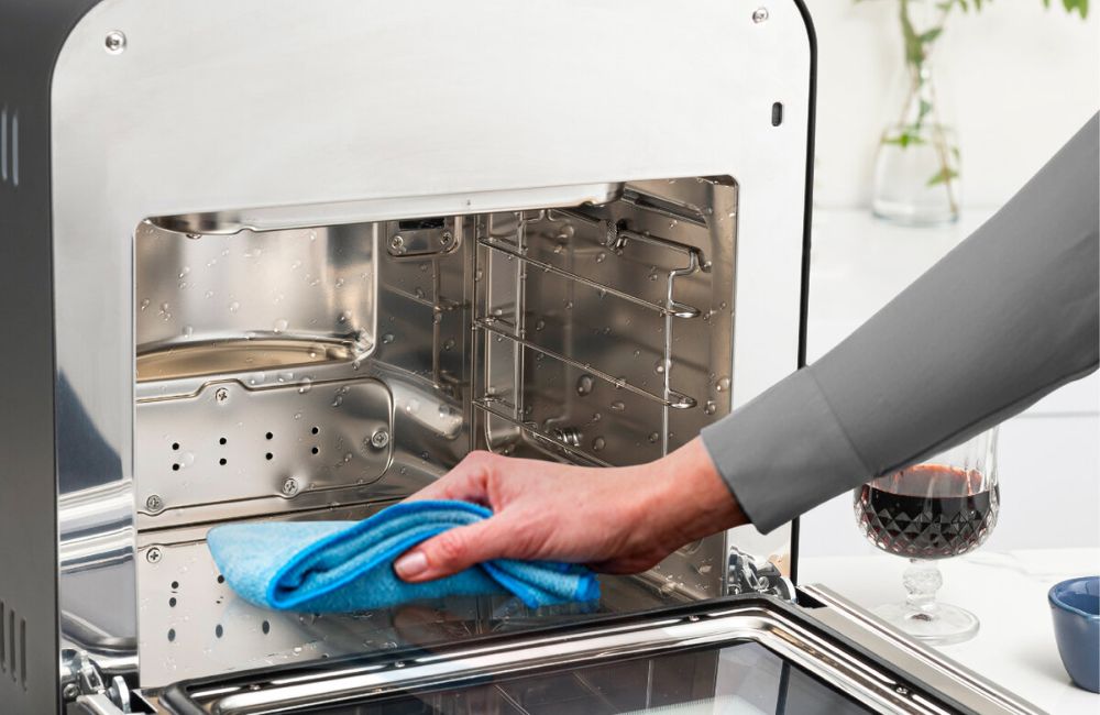 NỒI CHIÊN HƠI NƯỚC KALITE STEAM PRO 9 Nên vệ sinh nồi chiên hơi nước thường duyên