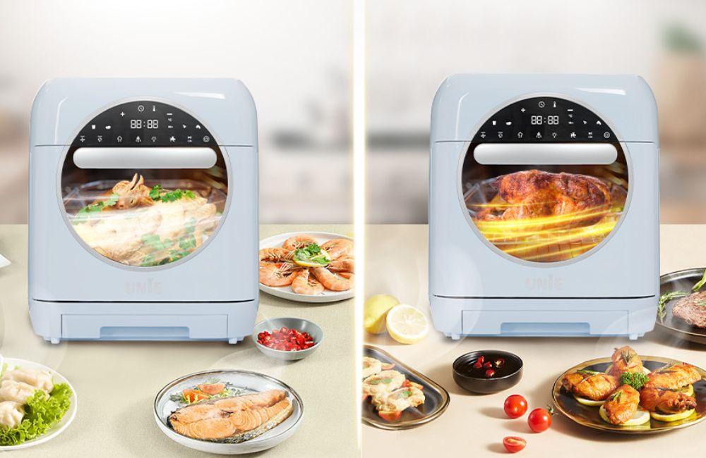 Nồi chiên hơi nước Unie là giá thành hợp lý so với công nghệ và thiết kế hiện đại
