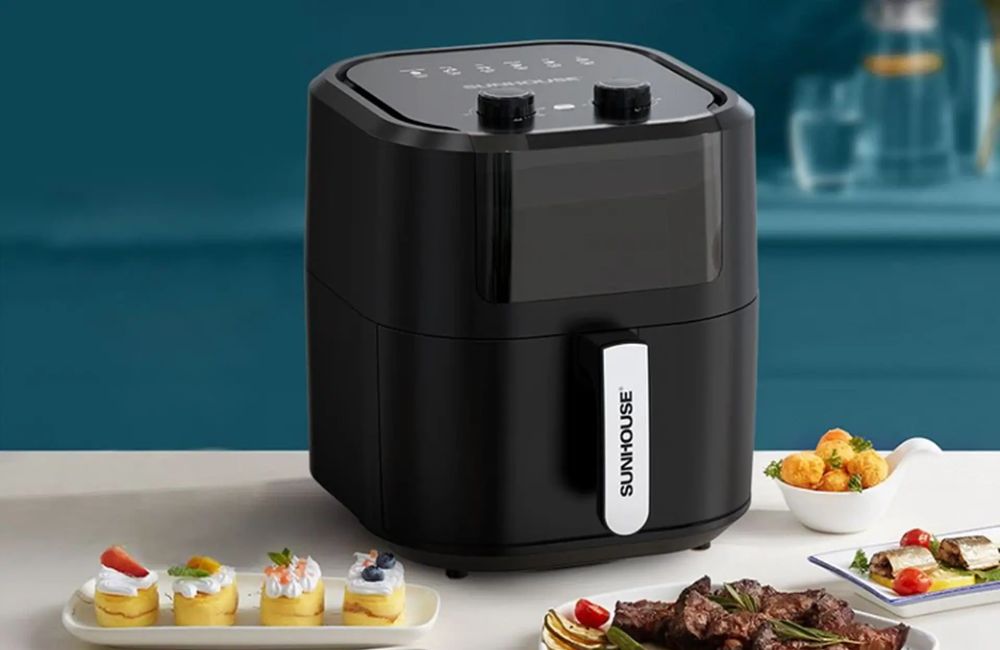 Nồi chiên không dầu Sunhouse SHD4035 9L 4 nồi chiên không dầu Sunhouse