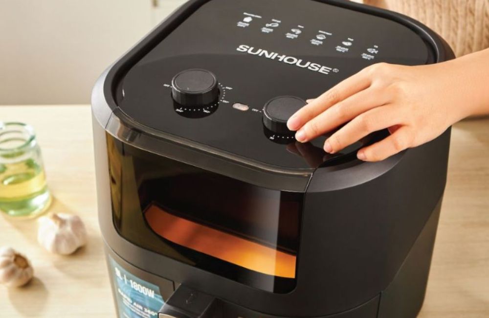 Bảng điều khiển và các chức năng cơ bản của nồi chiên Sunhouse