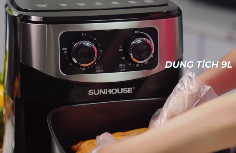 Các bước hướng dẫn sử dụng nồi chiên Sunhouse lần đầu