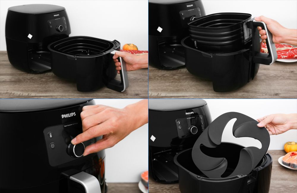 Hướng dẫn sử dụng nồi chiên không dầu Philips HD9650 chi tiết 4 Vệ sinh và bảo quản nồi chiên không dầu Philips HD9650