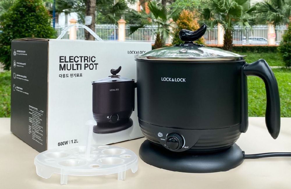 Nồi điện đa năng mini Lock&Lock EJP116BLK