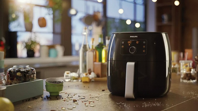 Cách chọn kích thước nồi chiên không dầu phù hợp 4 Chọn dung tích nồi chiên không dầu theo không gian bếp