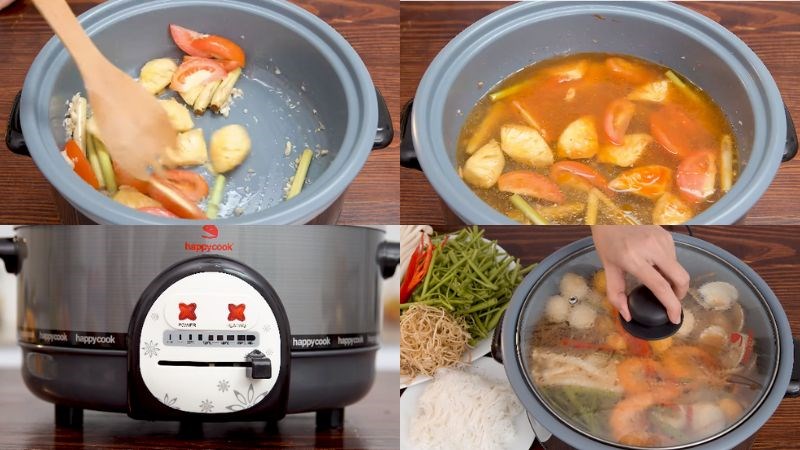 Gợi ý 10 nồi lẩu điện tốt, chất lượng nhất hiện nay 8 noi lau dien happycook