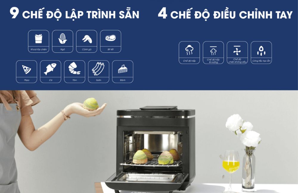 Các tính năng nổi bật của nồi chiên hơi nước Kalite Steam X