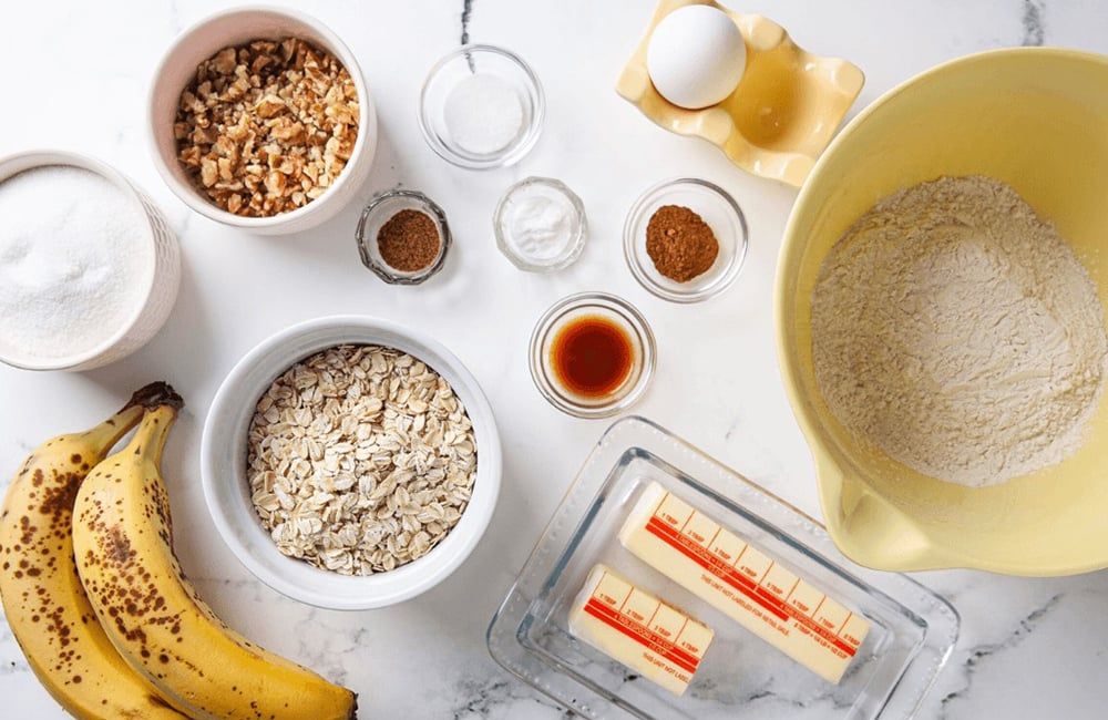 Nguyên liệu cần chuẩn bị khi làm bánh chuối bằng nồi chiên