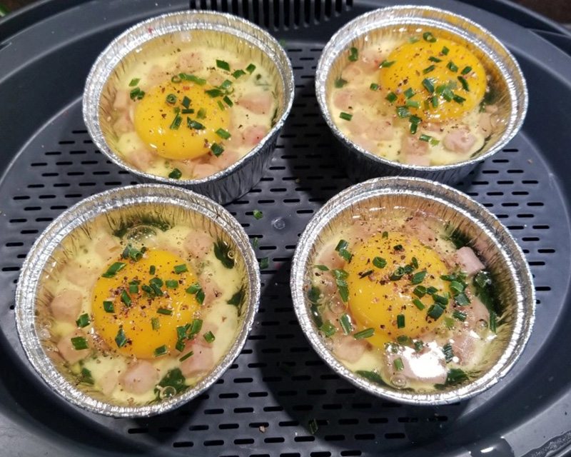 Món trứng nướng từ nồi chiên không dầu ngon, hấp dẫn