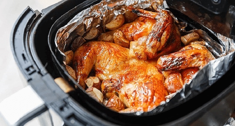 Bật mí cách làm gà nướng nồi chiên không dầu ngon khó cưỡng 3 Cách làm gà nướng mật ong với nồi chiên không dầu hấp dẫn