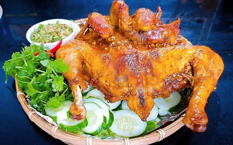 Bật mí cách làm gà nướng nồi chiên không dầu ngon khó cưỡng 2 Gà nướng muối ớt bằng nồi chiên không dầu chuẩn vị