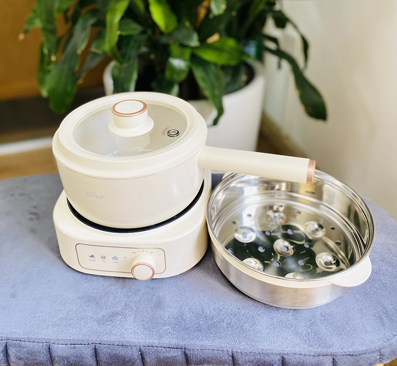 Review các loại nồi điện đa năng bán chạy nhất 1 Nồi điện đa năng Bear SB-NL25L 2.5 lít tiện lợi